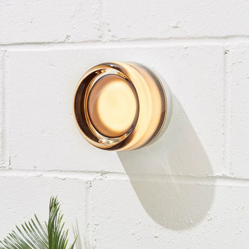 Ronde Wandlamp LED Dimbaar Sfeerverlichting Slaapkamer Gang Woonkamer Metaal Glas Modern Minimalistisch