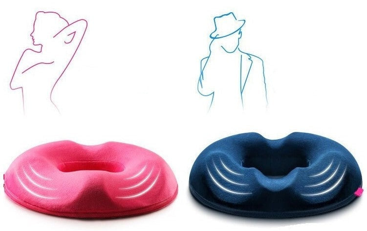Memory Foam Zitkussen in Donutvorm - Verlichting voor Stuitbeen en Aambeien - Ergonomisch Zitcomfort