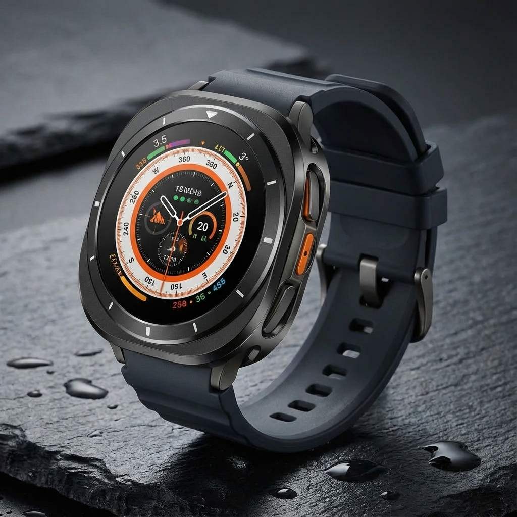 Beschermhoes Smartwatch Titaniumlegering 47mm Scherm Behuizing Bandje Compatibel Horloge Accessoire Stijlvol