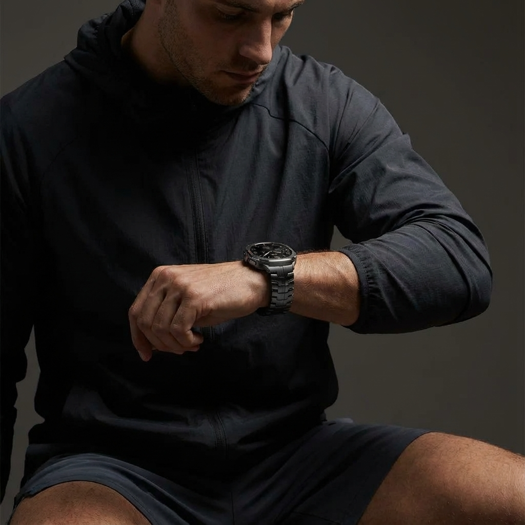 Titanium Horlogeband voor Smartwatch 47mm Geventileerd Verstelbaar met Snelsluiting Premium Polsband Sportief