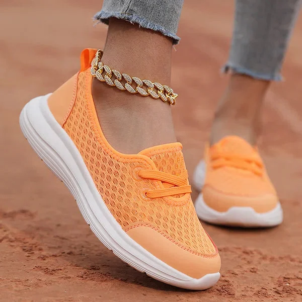 Orthopedische Damesschoenen met Mesh Bovenwerk Geheugenschuim Zool Comfortabel Lichtgewicht Wandelschoenen