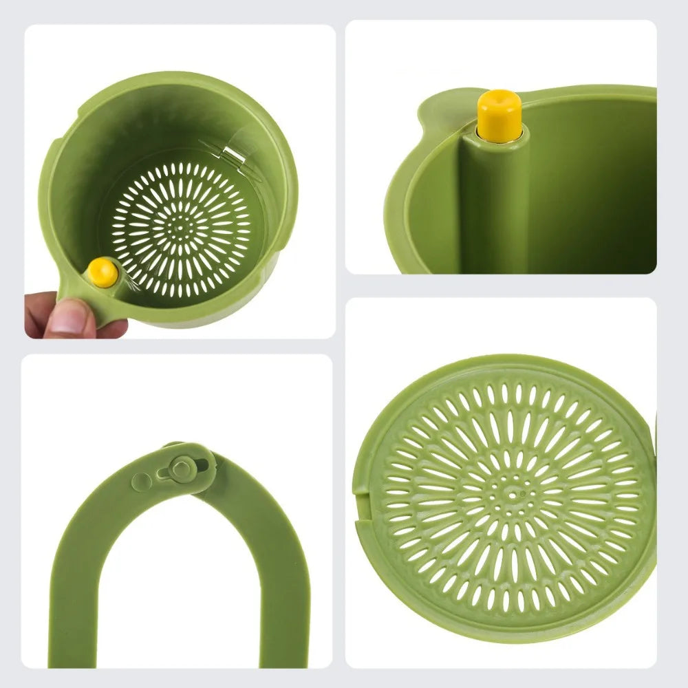Hangend Afdruipmandje Kunststof 20x14x13 cm Keuken Kraan Zeef Afvoer Voedselresten Filter Gootsteen Organizer BPA-vrij