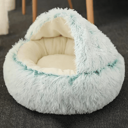 Halfronde Katten Slaapmand Pluche - Veilige Rustplek Huisdieren Bescherming Privacy Comfortabel Warm
