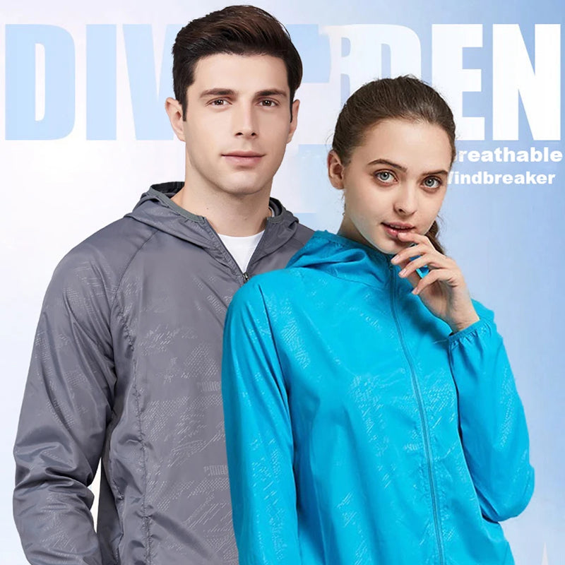 Ultralight Windjack Waterdicht Dames Heren Regenjack Ademend Packable Outdoor Wandelen Fietsen Sport