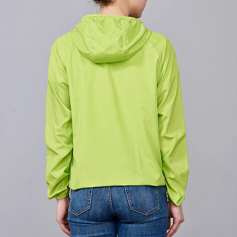 Ultralight Windjack Waterdicht Dames Heren Regenjack Ademend Packable Outdoor Wandelen Fietsen Sport