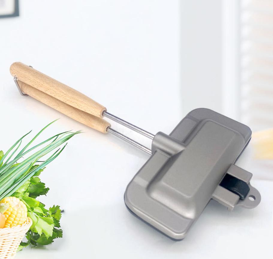Dubbelzijdige Sandwichbakpan - Aluminium Antiaanbaklaag voor Snel Bakken - 30,5 cm