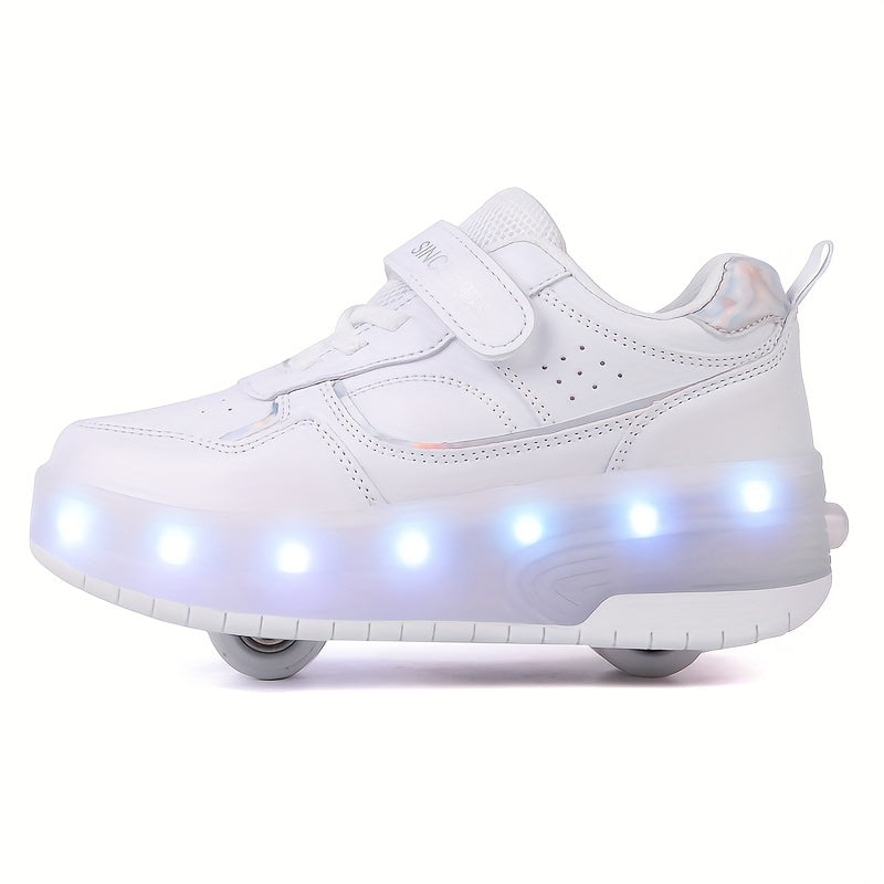 Rollerschoenen voor Kinderen met LED-verlichting - Sportieve Sneakers met Wieltjes - Comfortabel en Veilig - Maat 29-40