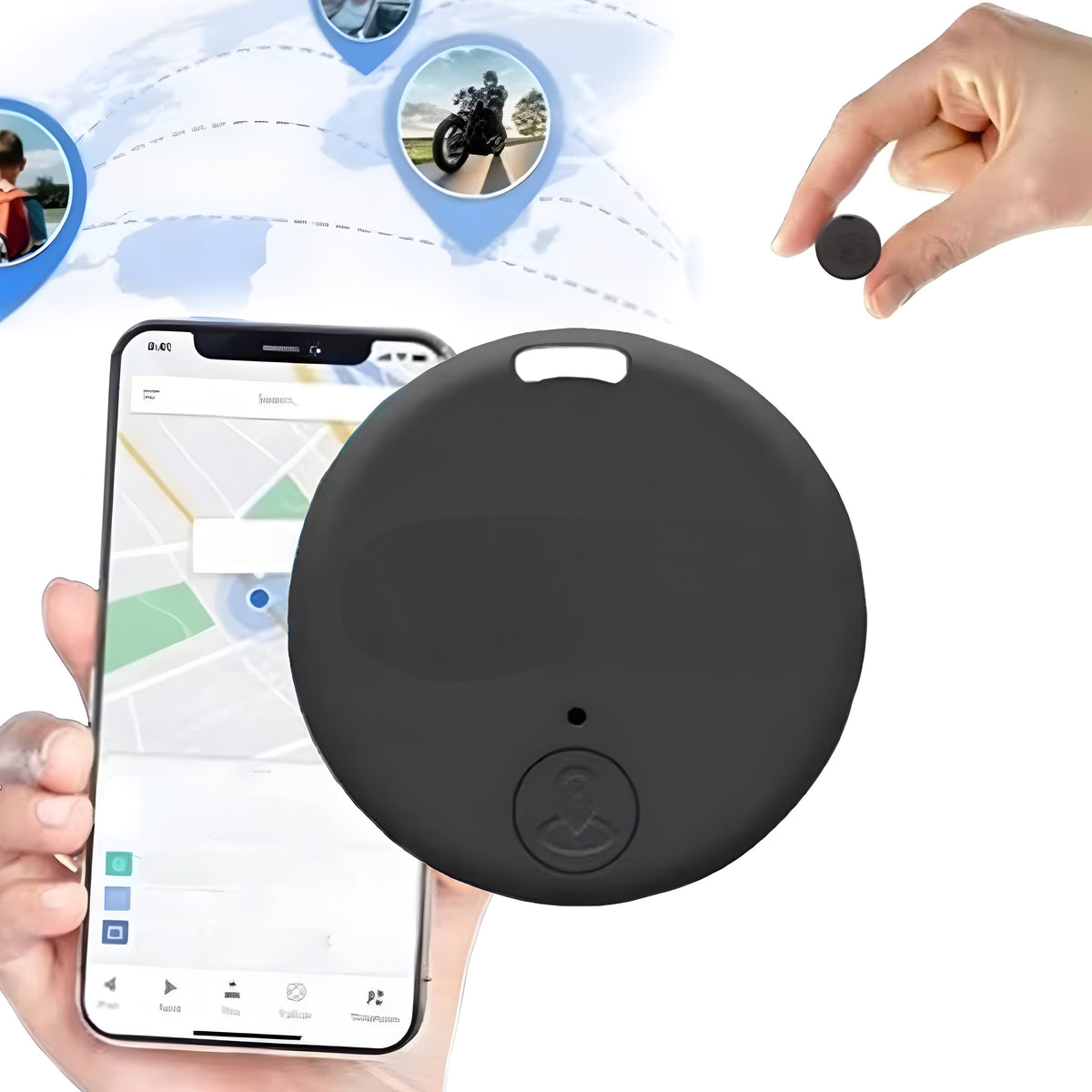 Compacte GPS Tracker met Magneetbevestiging voor Real-Time Locatiebepaling | Live Positietracking voor Auto, Waardevolle Spullen & Huisdieren