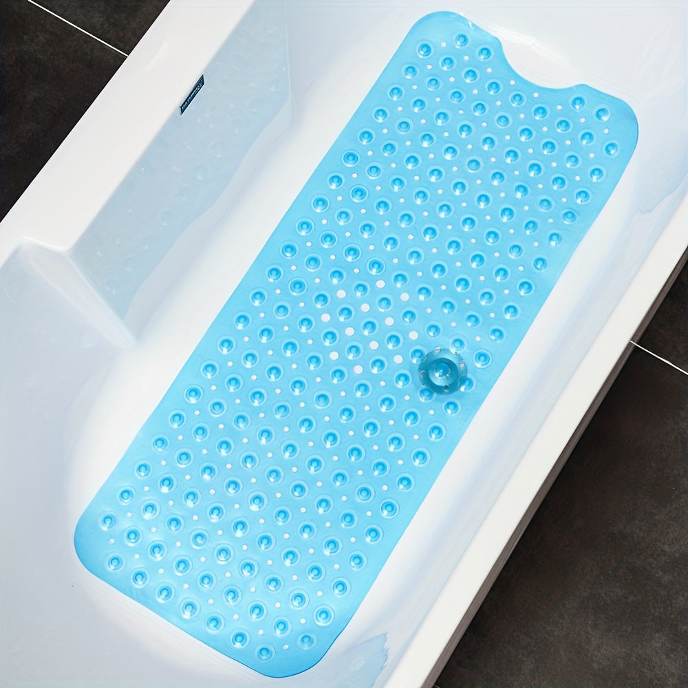Antislip Badmat XL voor Douche en Bad - Extra Lange Veiligheidsbadmat met Zuignappen