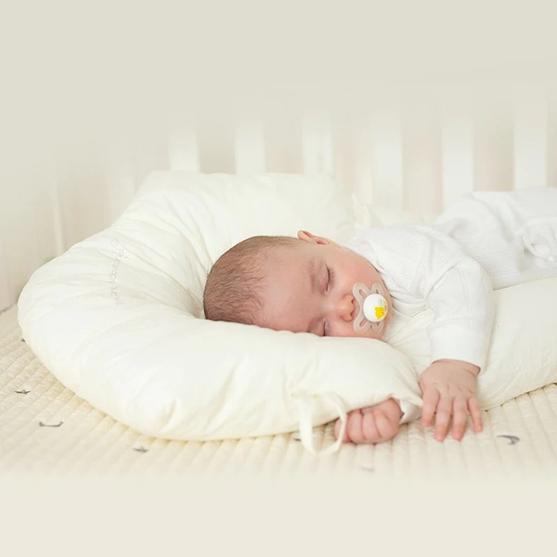 Ergonomisch Babykussen Katoen Memory Foam 72x42cm Hoofdsteun 0-2 Jaar Wiegkussen Hypoallergeen Pasgeboren