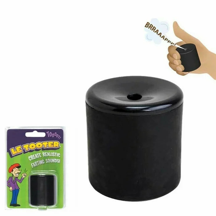 Geluidsgadget Rubber Zwart 19 cm Geluidseffect Grappig Speelgoed Feest Humor Cadeau Entertainment Party