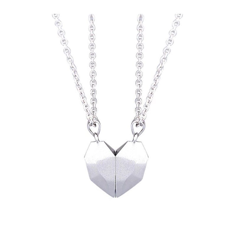 Magnetische Hartvormige Koppelketting met Projectie voor Stellen Romantisch Sieraad Cadeau Valentijn