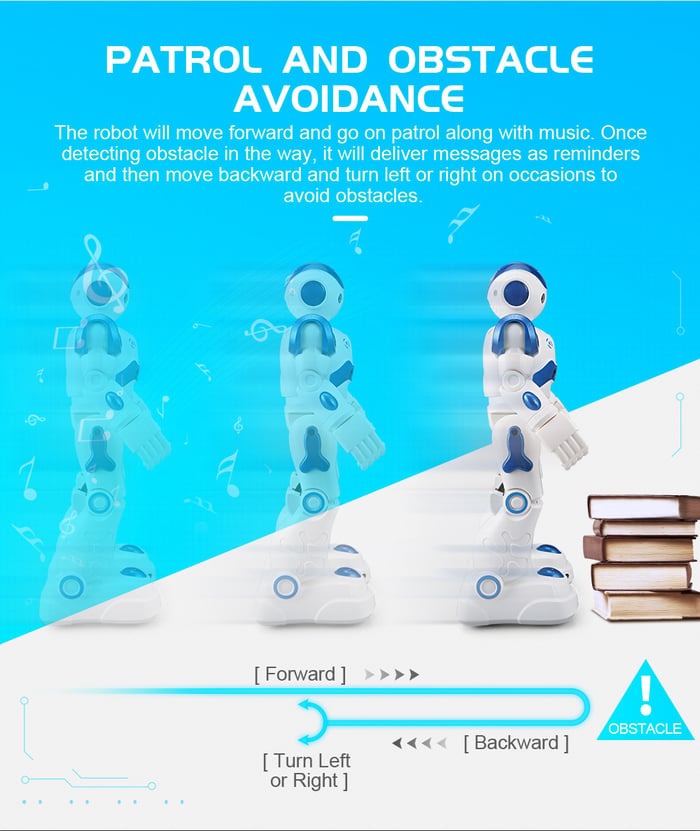 Interactieve Leerrobot voor Kinderen met Gebarenbesturing Muziek Dansfuncties Programmeerbaar Educatief