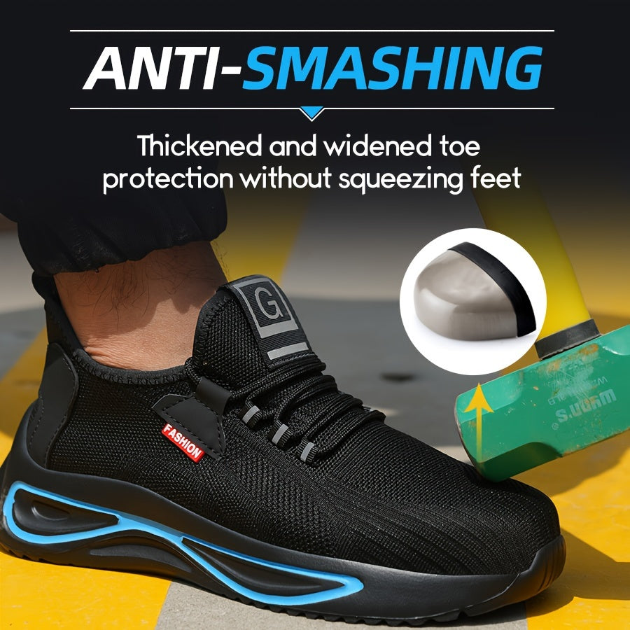 Werkschoenen voor Heren - Lichtgewicht met Stalen Neus en Antislip Zool