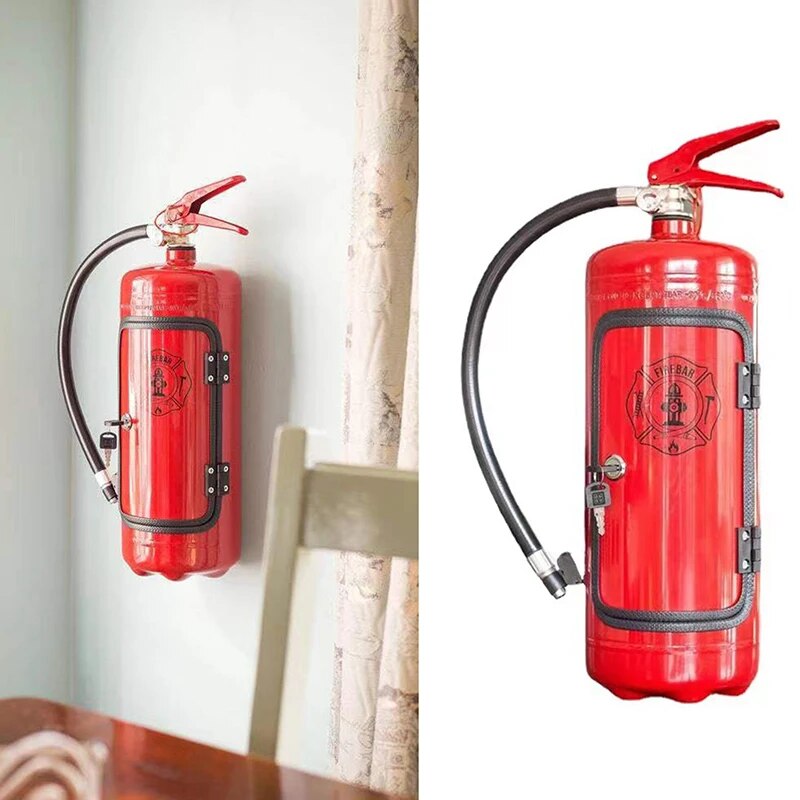 Flessendispenser Brandblusser Design voor Whisky Wijn Champagne Rood Zwart Huisbar Party Decoratie Cadeau