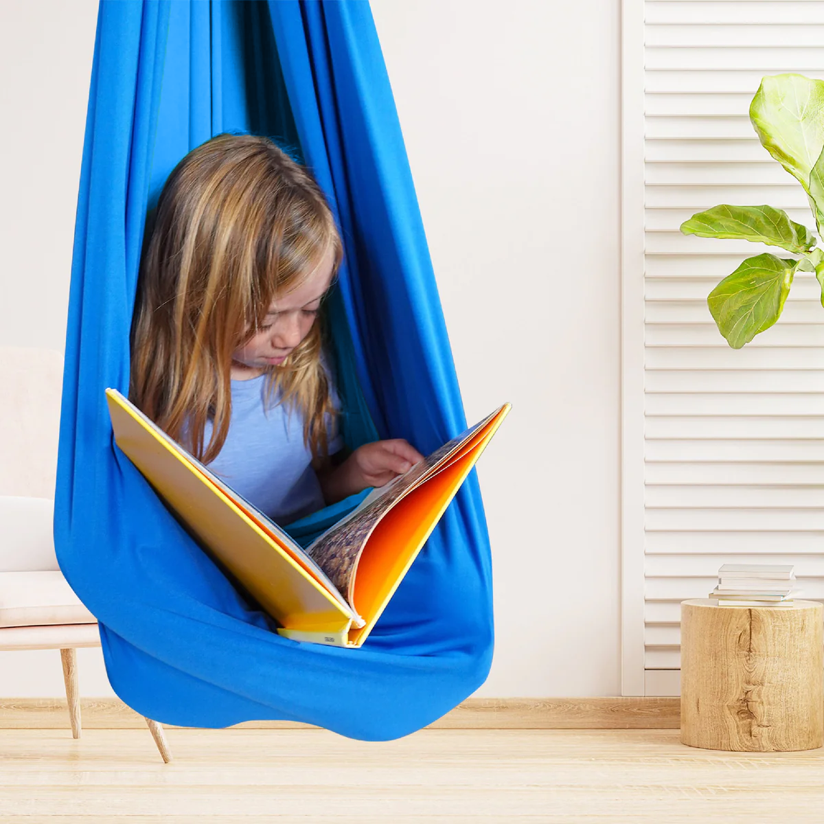 Kinderhangmat van Biologisch Katoen 100% - Therapeutisch Schommelcocon voor Ontwikkeling & Rust