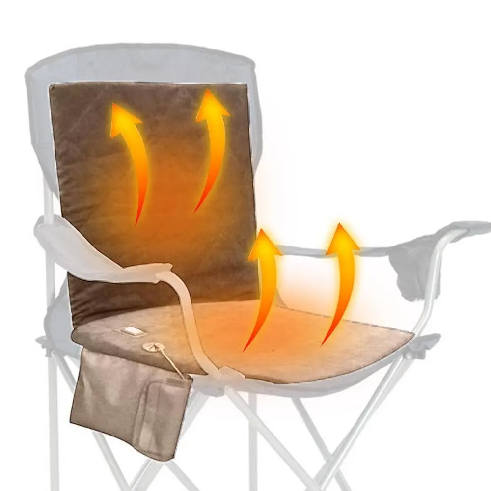 Opvouwbaar Verwarmingskussen 3 Temperatuurstanden USB Stoelverwarming voor Outdoor Kantoor Thuis Reizen Camping