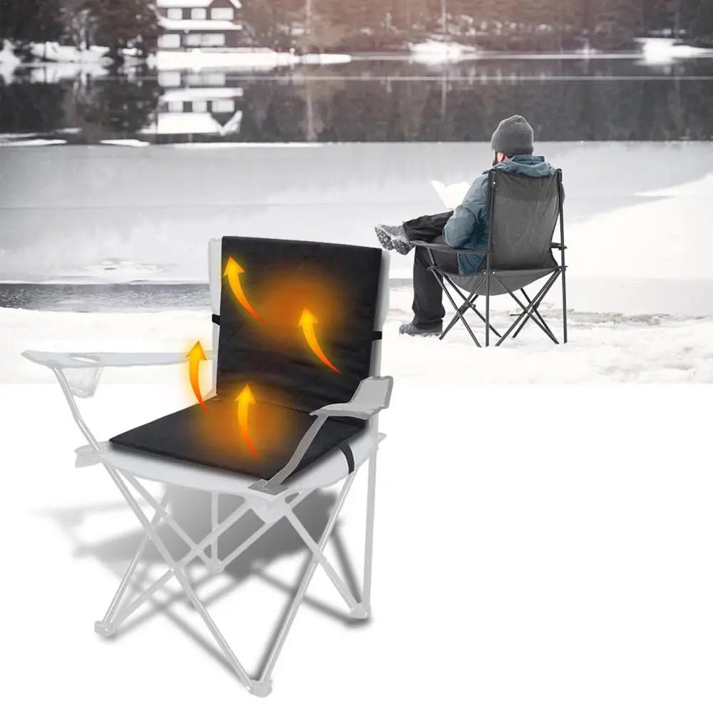 Opvouwbaar Verwarmingskussen 3 Temperatuurstanden USB Stoelverwarming voor Outdoor Kantoor Thuis Reizen Camping
