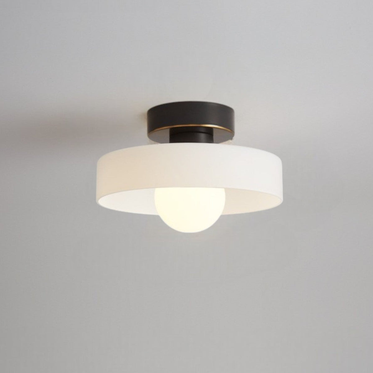 Plafondlamp Geometrisch Ø24cm Messing Glas Koper G9 Fitting Hal Slaapkamer Eetkamer Verlichting Interieur