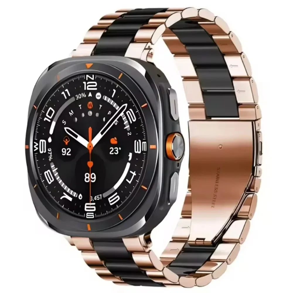 Roestvrijstalen Horlogeband 22cm Verstelbaar Schakelband Metaal Smartwatch Polsband Universeel Compatibel