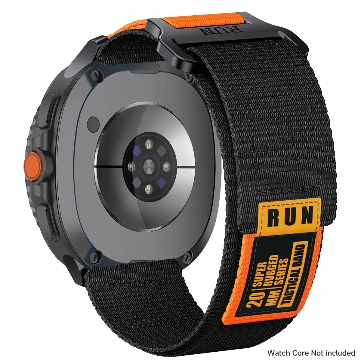 Nylon Smartwatch Bandje Tactical voor Galaxy Watch 8 9 Classic Verstelbaar Sportief Ademend Polsband
