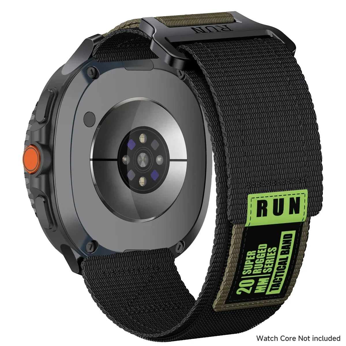 Nylon Smartwatch Bandje Tactical voor Galaxy Watch 8 9 Classic Verstelbaar Sportief Ademend Polsband