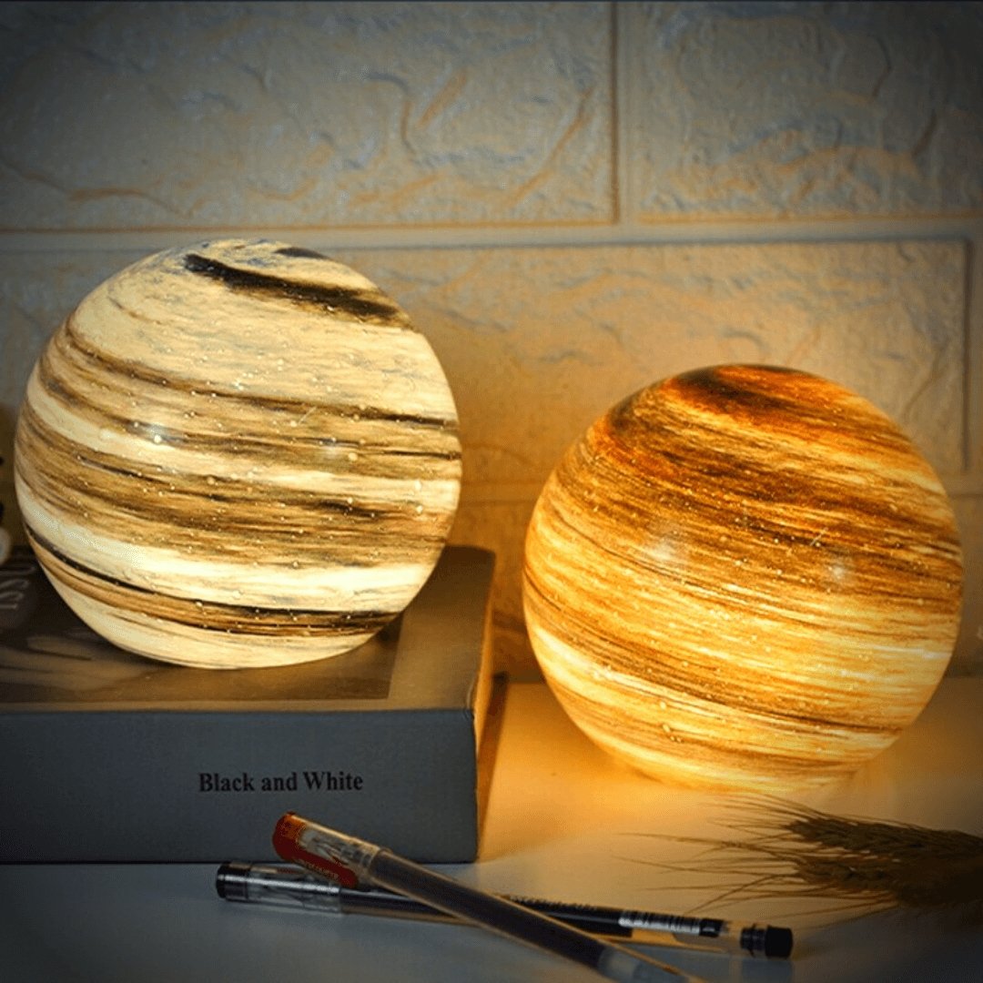 Maanlamp Glas 12 15 cm LED 16 Kleuren USB Tafellamp Slaapkamer Woonkamer Sfeerverlichting Nachtlamp