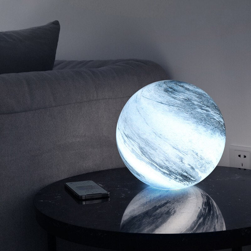Maanlamp Glas 12 15 cm LED 16 Kleuren USB Tafellamp Slaapkamer Woonkamer Sfeerverlichting Nachtlamp