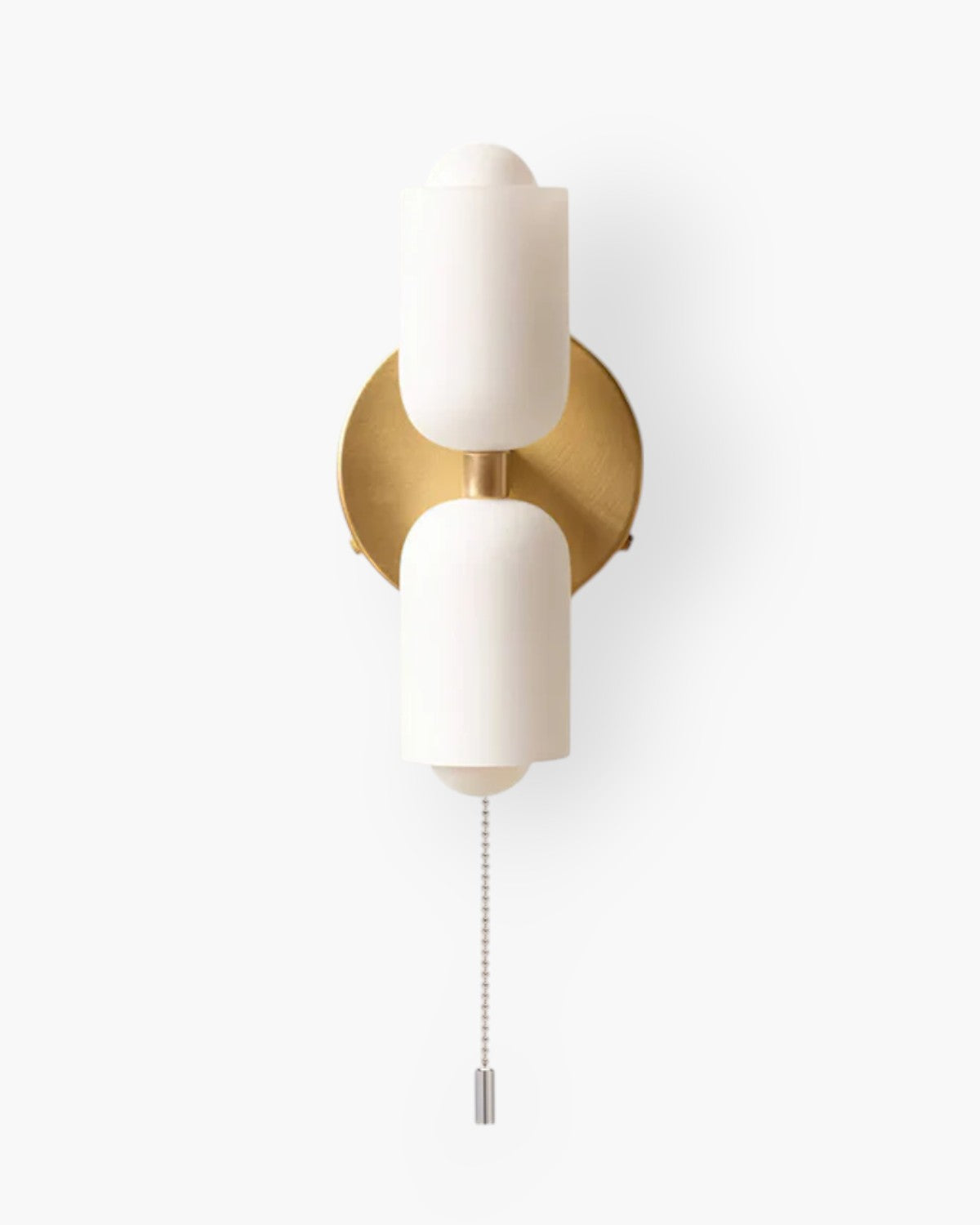 Wandlamp met Dubbele Glazen Kappen voor Slaapkamer en Woonkamer - E27 Wandverlichting