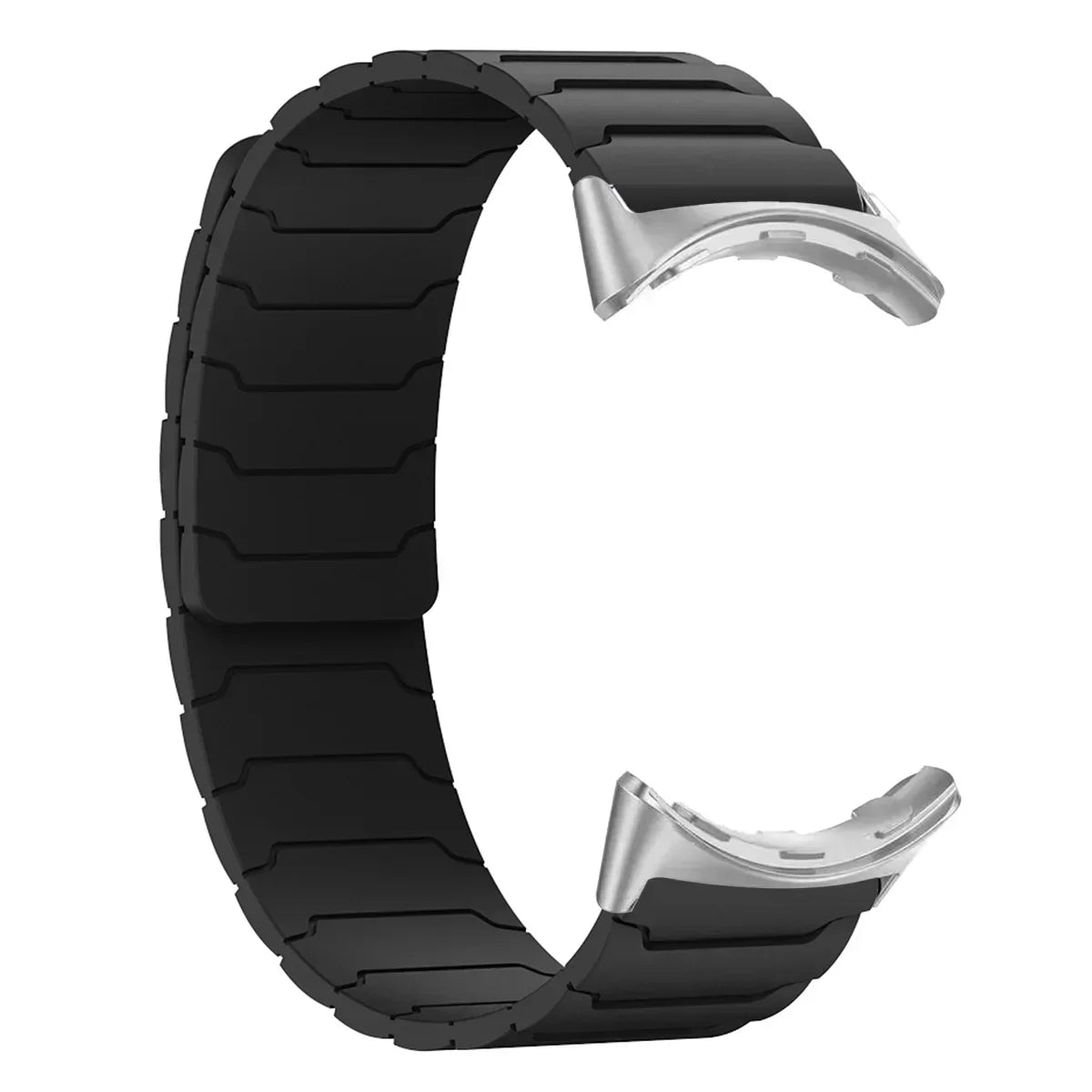 Siliconen Smartwatch Bandje Magnetische Sluiting 41mm 45mm Verstelbaar Sportarmband Polsband Horlogeband