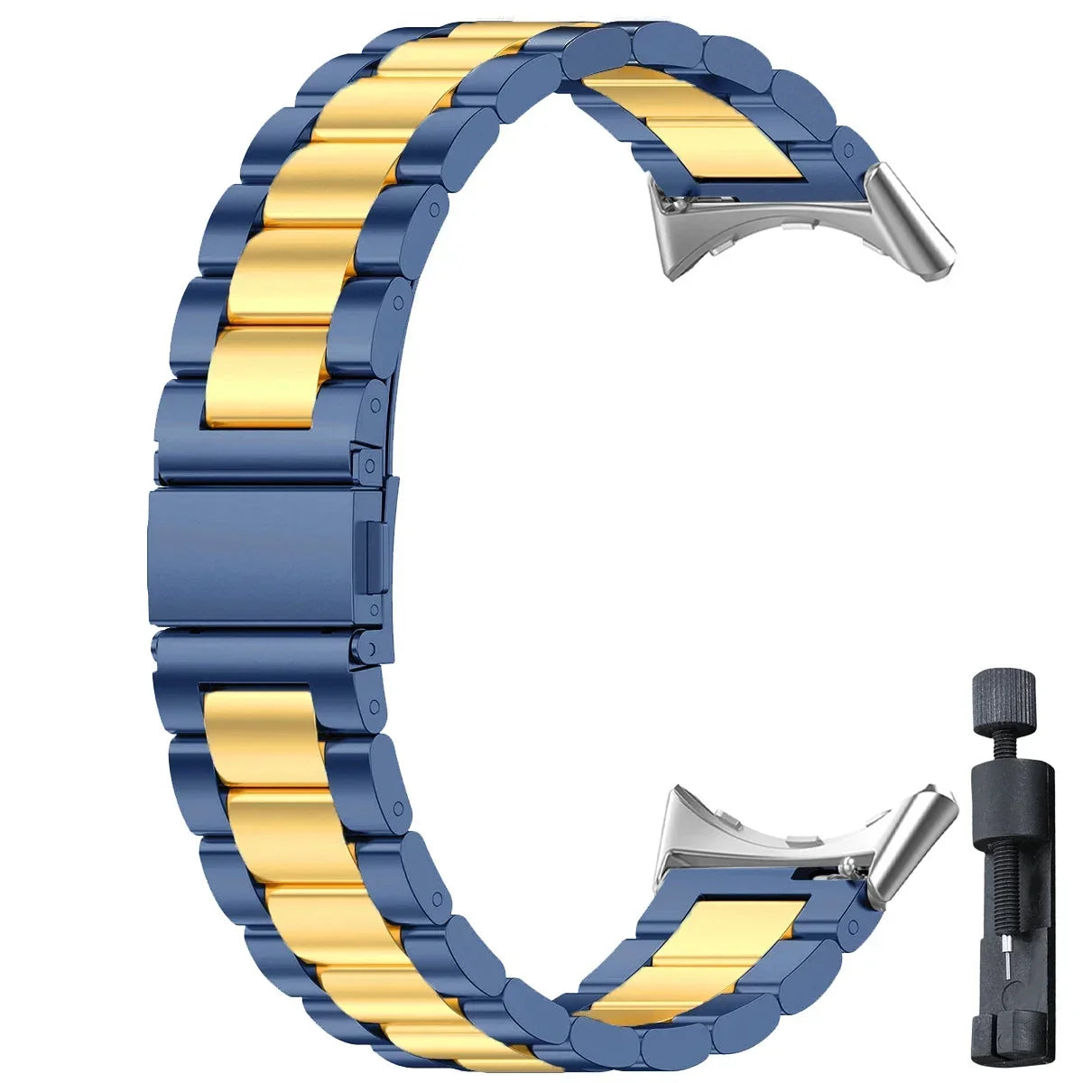Smartwatch Armband Roestvrij Staal met Verstelbare Schakels voor 41mm en 45mm Horloges Elegante Stijl