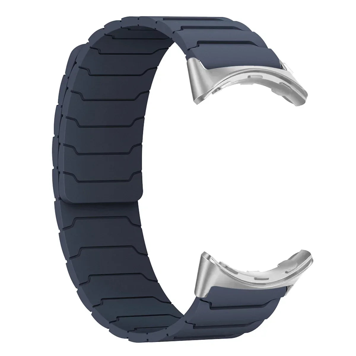 Siliconen Smartwatch Bandje Magnetische Sluiting 41mm 45mm Verstelbaar Sportarmband Polsband Horlogeband