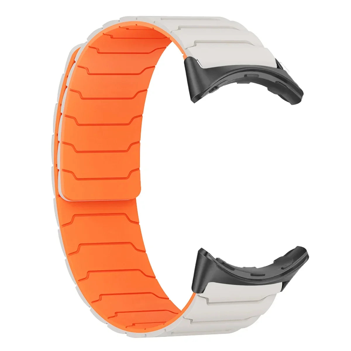 Siliconen Smartwatch Bandje Magnetische Sluiting 41mm 45mm Verstelbaar Sportarmband Polsband Horlogeband
