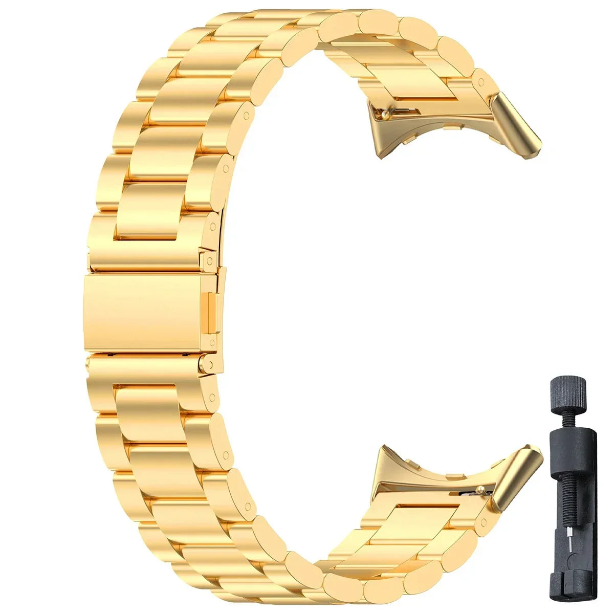 Smartwatch Armband Roestvrij Staal met Verstelbare Schakels voor 41mm en 45mm Horloges Elegante Stijl