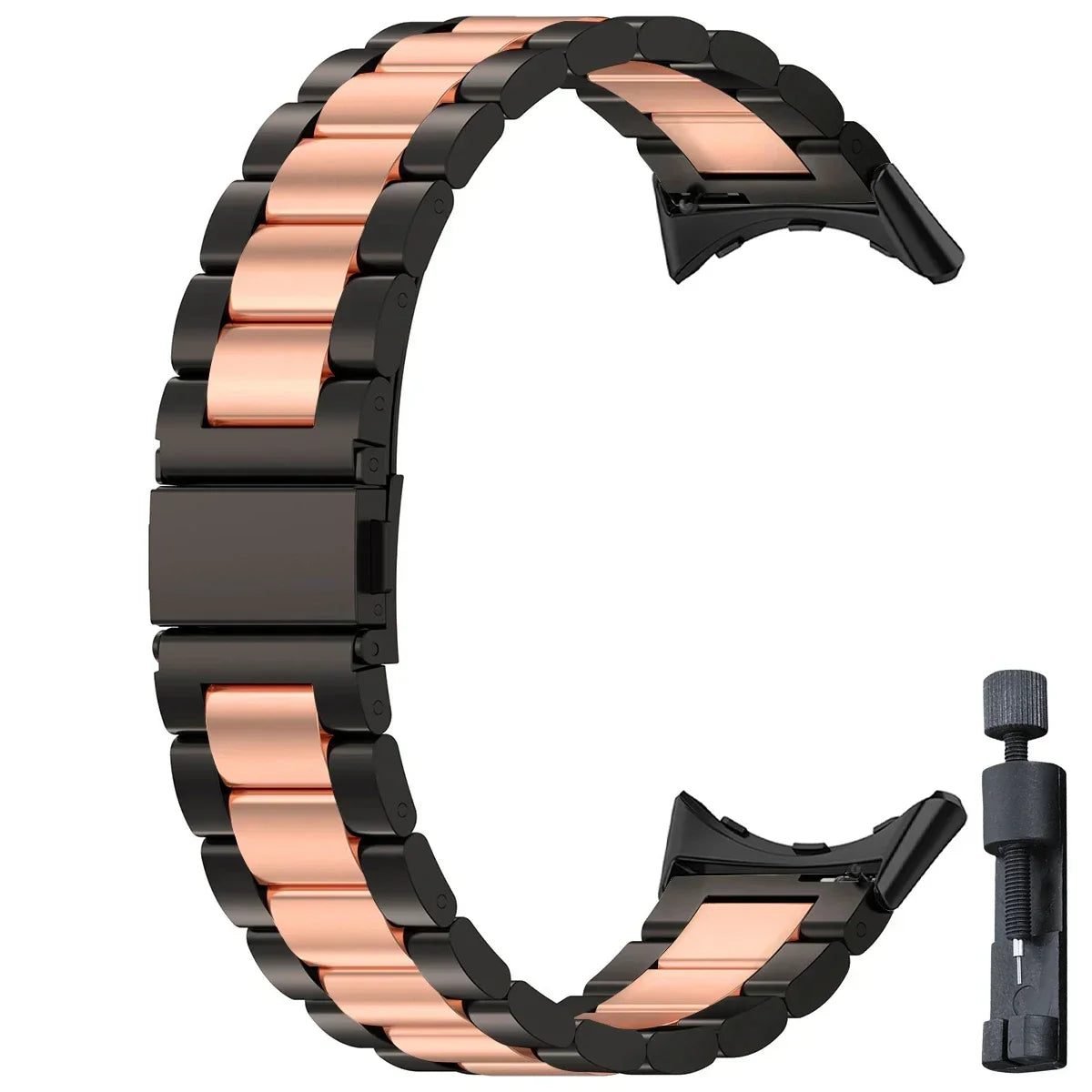 Smartwatch Armband Roestvrij Staal met Verstelbare Schakels voor 41mm en 45mm Horloges Elegante Stijl