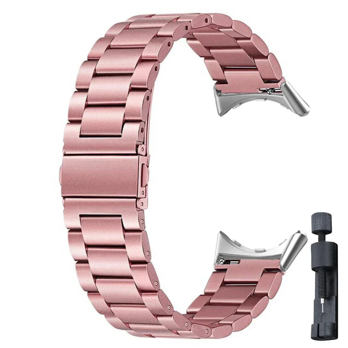 Smartwatch Armband Roestvrij Staal met Verstelbare Schakels voor 41mm en 45mm Horloges Elegante Stijl
