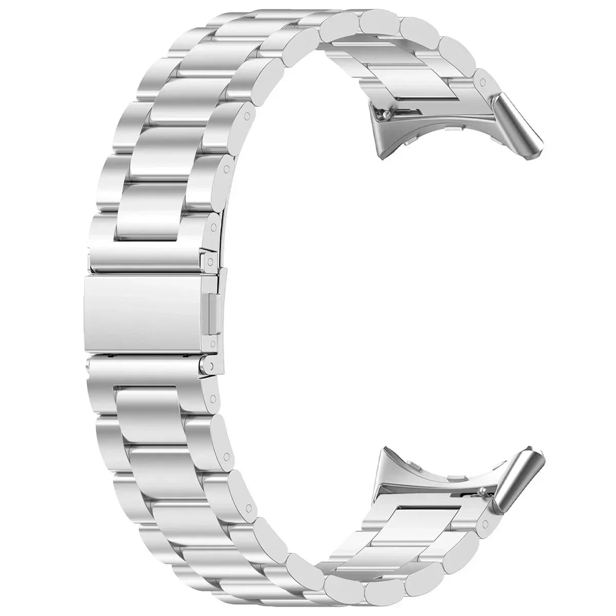 Smartwatch Armband Roestvrij Staal met Verstelbare Schakels voor 41mm en 45mm Horloges Elegante Stijl