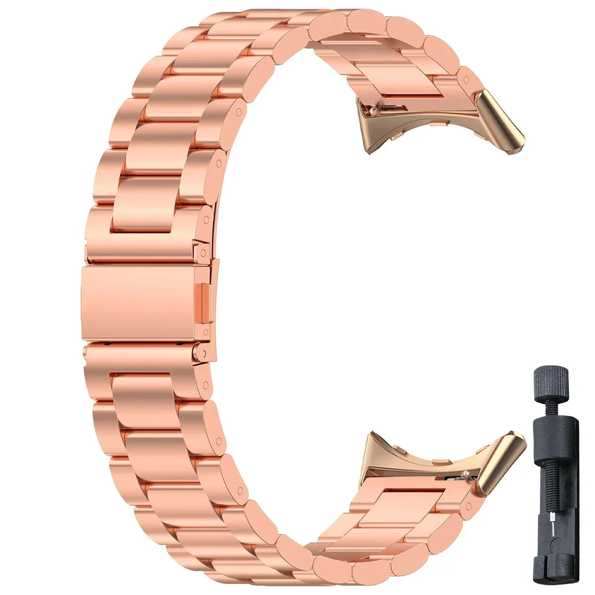 Smartwatch Armband Roestvrij Staal met Verstelbare Schakels voor 41mm en 45mm Horloges Elegante Stijl