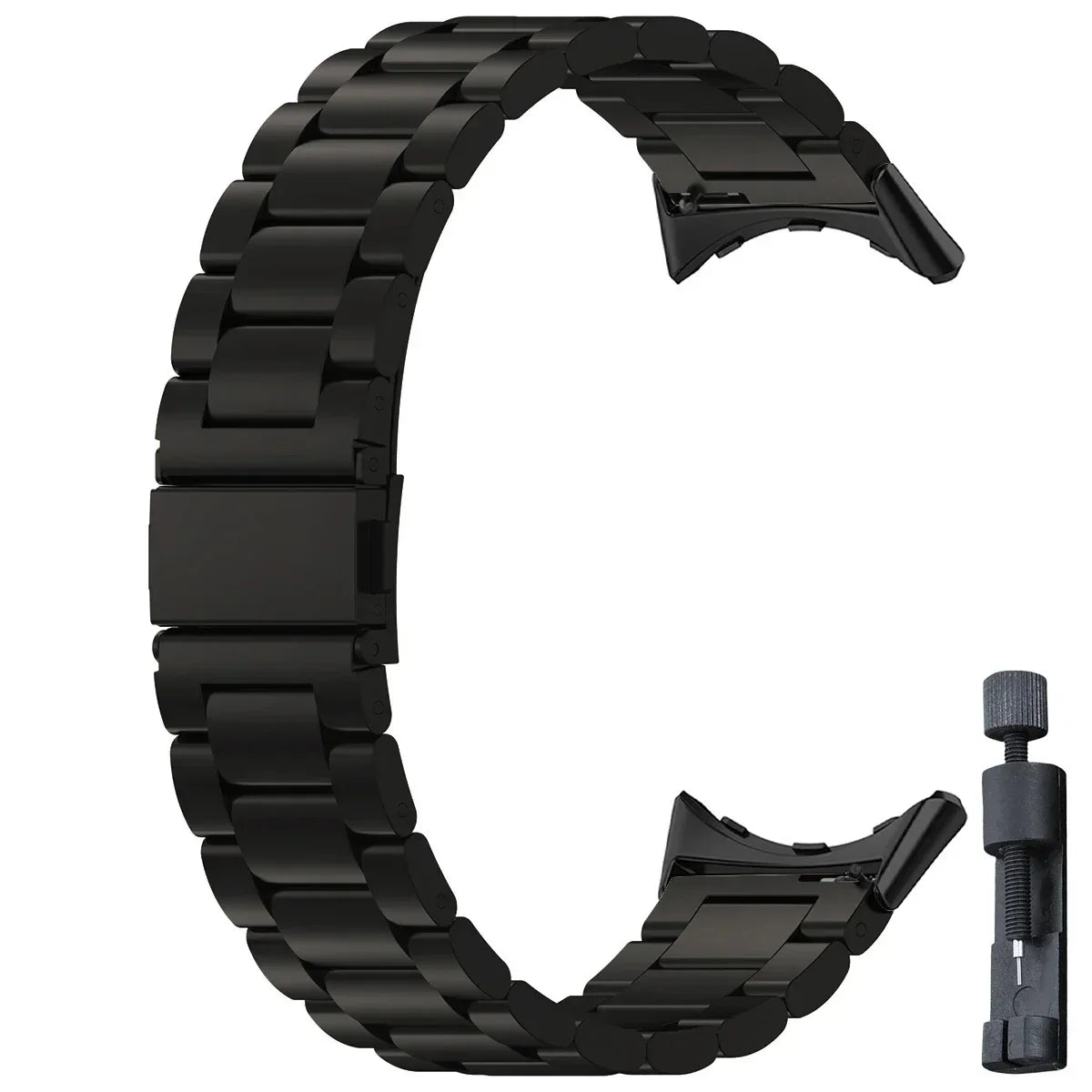 Smartwatch Armband Roestvrij Staal met Verstelbare Schakels voor 41mm en 45mm Horloges Elegante Stijl