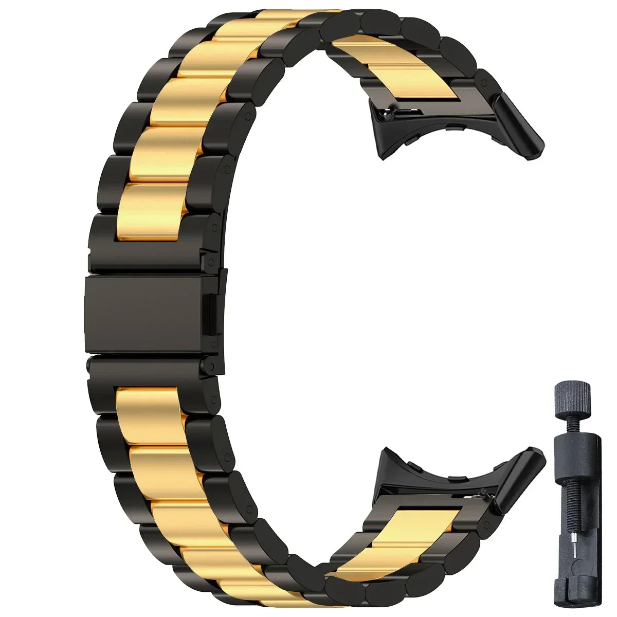 Smartwatch Armband Roestvrij Staal met Verstelbare Schakels voor 41mm en 45mm Horloges Elegante Stijl