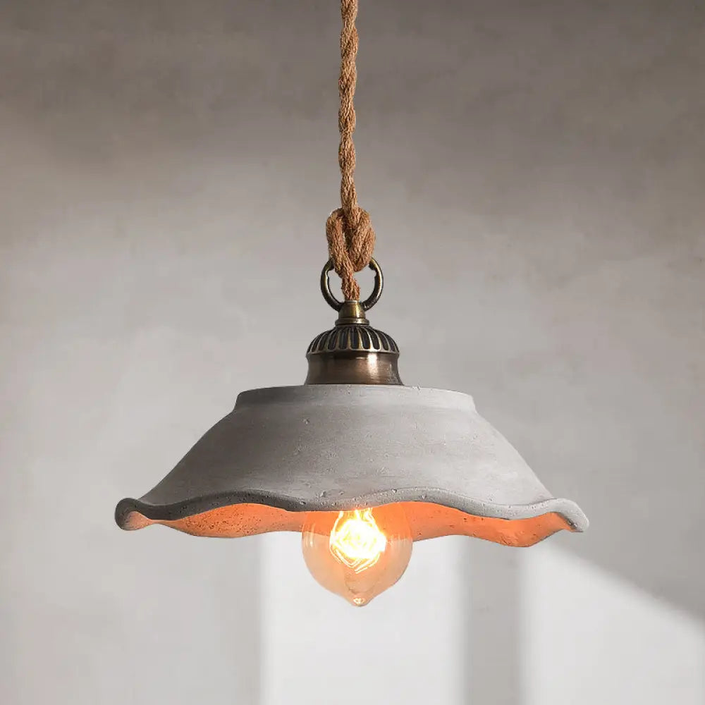 Betonnen Hanglamp Grijs Eetkamer Minimalistisch Design Plafondverlichting Scandinavisch Industrieel E27