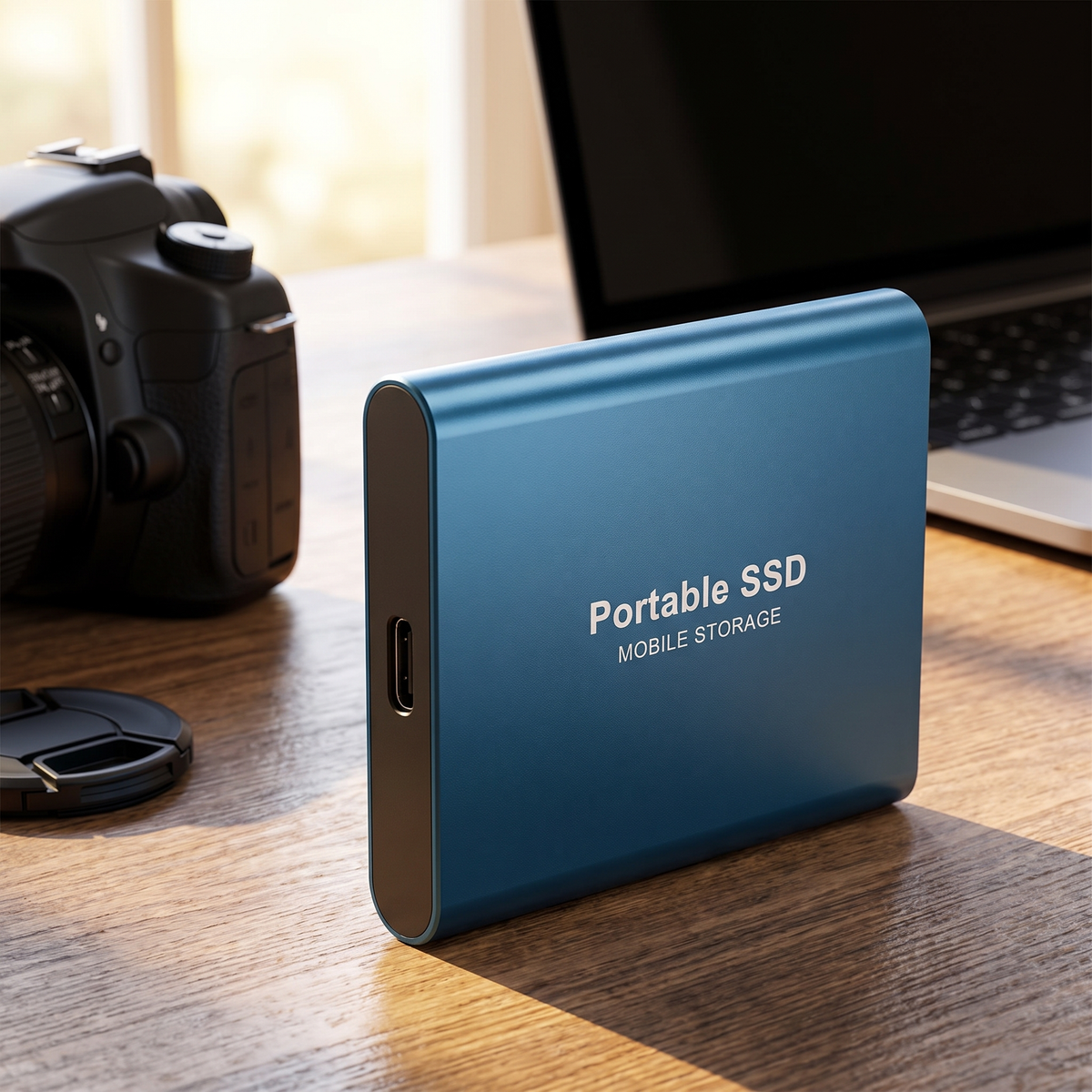 Externe SSD Fotografie USB-C 3.1 Compact Schokbestendig Zwart Blauw Rood RAW Backup Windows macOS