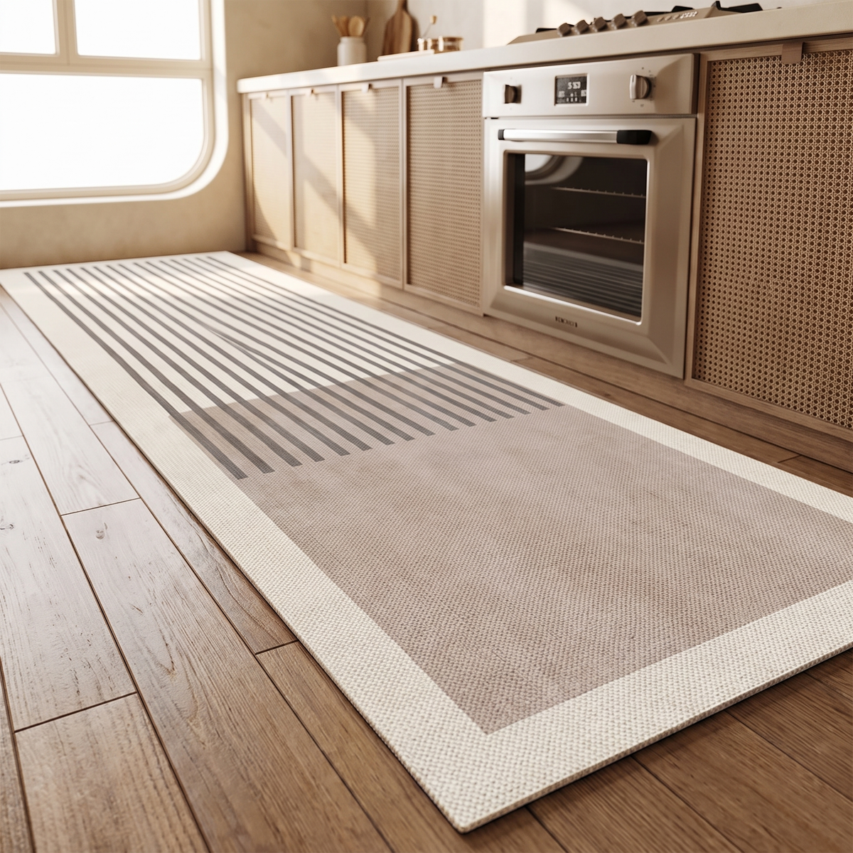 Keukenloper 50x160 cm Antislip PU-Schuim Waterafstotend Vloerbescherming Aanrecht Modern