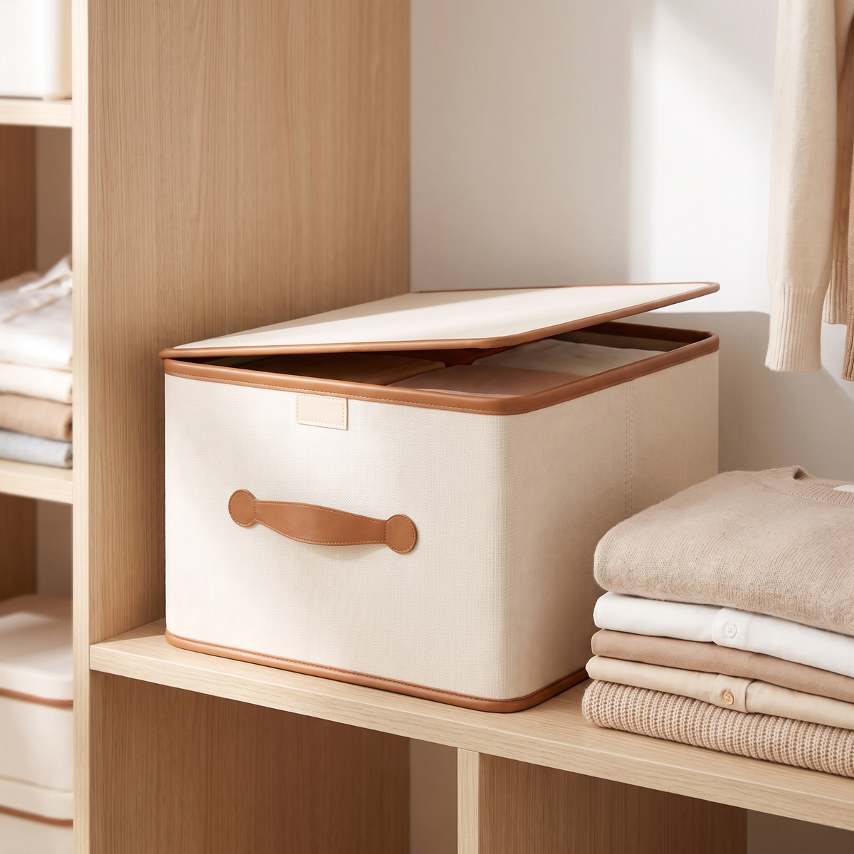 Opbergbox Kast Kleding Opvouwbaar Oxford met Deksel en Handvatten M-2XL Stapelbaar Organizer