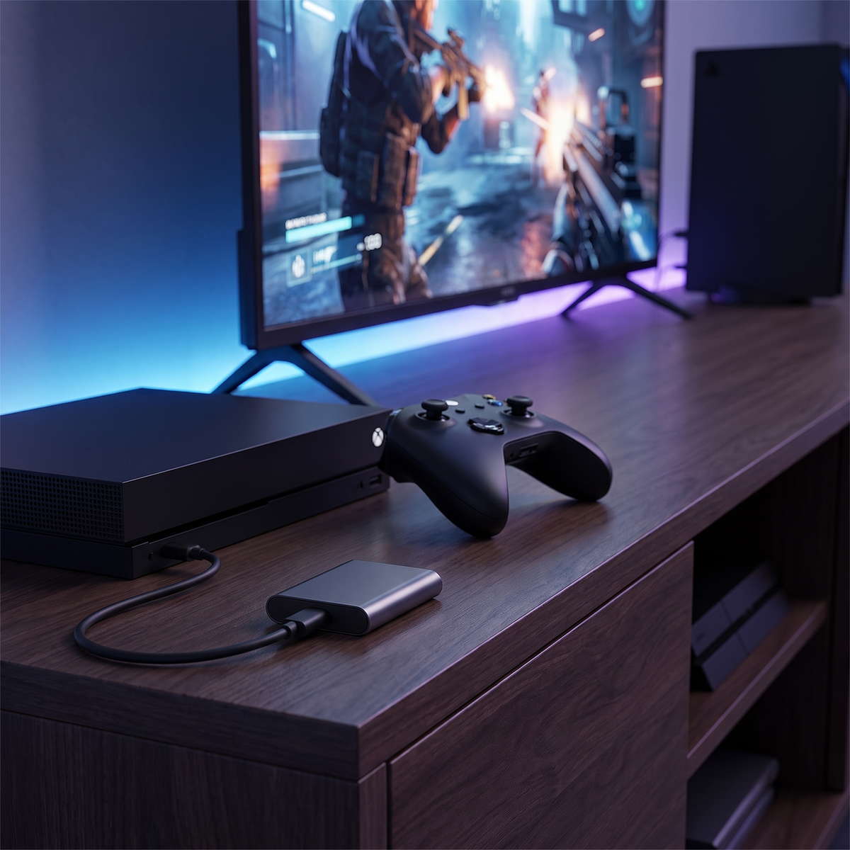 Externe SSD 2TB Gaming USB-C Draagbare Solid State Drive tot 1050MB/s PC Console Opslag