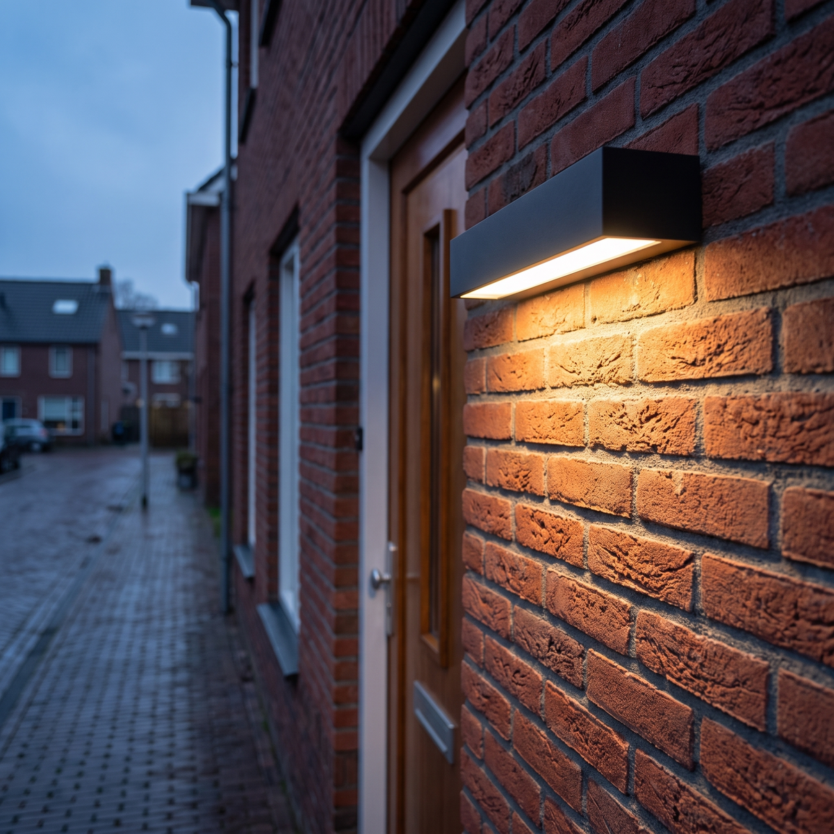 Buitenlamp Voordeur Zwart 20-30 cm LED IP65 Aluminium Wandmontage