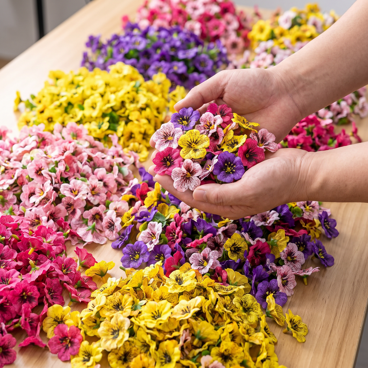 Kunstbloemen 480 Stuks Bulk Kleurvast Onderhoudsvrij Binnen en Buiten