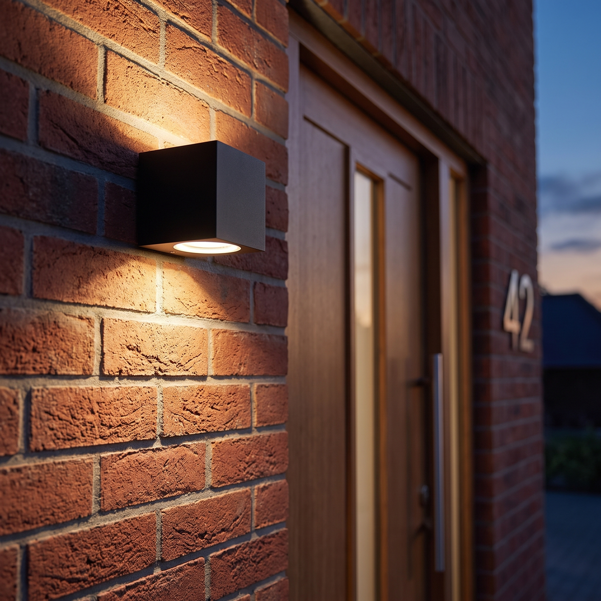 Buitenlamp Voordeur LED Aluminium IP65 Waterdicht 3W of 6W Vierkant of Rond Zwart Grijs Warm of Koel Wit