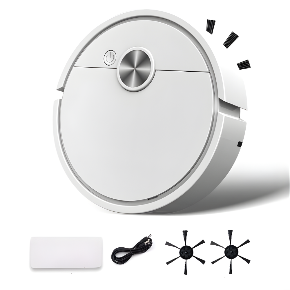 Compacte Robotstofzuiger met AI Navigatie voor Tapijt Parket Laminaat