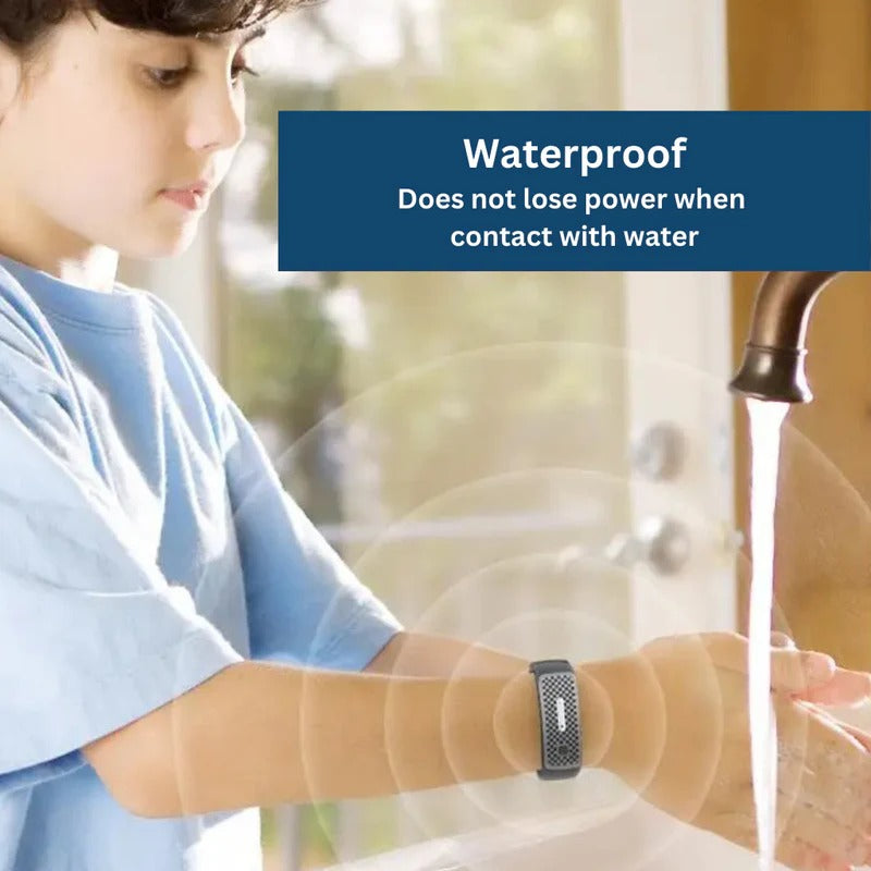 Anti-Muggen Armband Ultrasonisch Afweersysteem Oplaadbaar Waterdicht Verstelbaar Outdoor Camping Wandelen